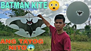 TEST FLY BATMAN KITE NA SARANGGOLA REQUESTED NG ATING FOLLOWERS [upl. by Aiouqahs]