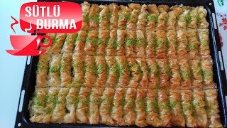 Hazır Baklava Yufkasından Sütlü Burma Tatlısı Tarifi [upl. by Prader]