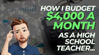 HOW I BUDGET 4000 A MONTH AS A HIGH SCHOOL TEACHER  Fridge Financials [upl. by Bouley732]