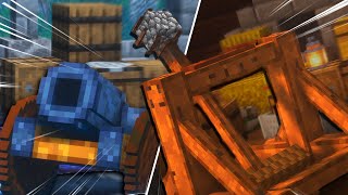 Este mod Añade ARMAS DE ASEDIO MEDIEVALES FUNCIONALES a Minecraft  Medieval Siege Machines 1192 [upl. by Arobed]