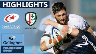 Saracens 1613 London Irish HIGHLIGHTS  Late Penalty Seals Victory  Gallagher Premiership 201920 [upl. by Nnylidnarb]