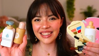 ASMR Wooden Skincare amp Makeup for Sleep layered sounds pampering [upl. by Timmi]