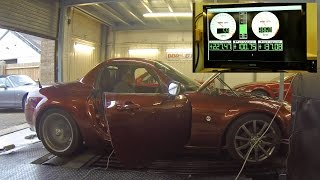 Mazda MX5  BBR Super 200 Dyno Test [upl. by Lettie]