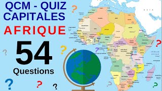 QCM  Quiz Capitales Pays AFRIQUE  Ordre alphabétique AUDIO  Capitales du monde  54 questions v [upl. by Nesilla765]