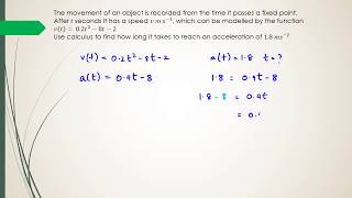 NCEA Level 2 Calculus Preparation  Question 3 [upl. by Veda]