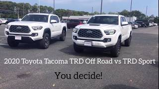 2020 Toyota Tacoma TRD Off Road vs TRD Sport Battle You decide [upl. by Pyotr372]