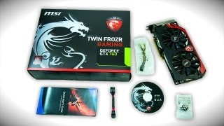 MSI GTX 760 TWIN FROZR GAMING OC EDITION 2GB VIDEO CARD UNBOXING [upl. by Denten]