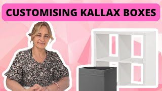 CUSTOMISING KALLAX BOXES FROM IKEA [upl. by Rubenstein196]