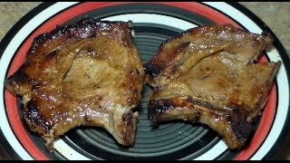 Brown Sugar Glazed Pork Chops Recipe [upl. by Kere]