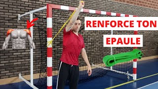 Renforcer son épaule avec elastique  3 exercices  Badminton [upl. by Ayifas]