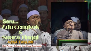 Nada Tinggi Firman Achsani bersama Vocalist Assaadah beranda hadroh viralvideo [upl. by Annecorinne]