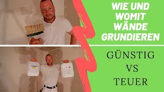 Wände richtig grundieren  Ist günstig gut [upl. by Halihs720]