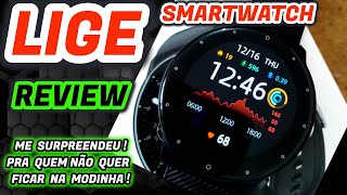 LIGE SMARTWATCH REVIEW  me SURPREENDEU  Saia da modinha do quadrado Apple  IWO  TOP [upl. by Akeemat]