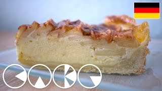 APFELKÄSEKUCHEN plus Rezept [upl. by Lyrem]