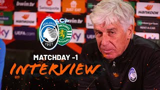 UEL MD5  AtalantaSporting  Gian Piero Gasperini quotSporting squadra di valorequot  EN SUBs [upl. by Cara459]