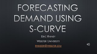 Forecast Demand Using S Curve Excel Tutorial [upl. by Idnim]