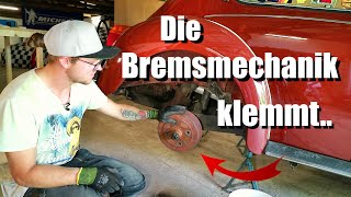 VW Käfer Vlog 18  Die Bremse ist fest Was macht man Radlager und Bremsen einstellen  alexmittm [upl. by Ninahs]