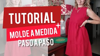 VESTIDO de Verano💃 en LINO  DIY  a tu MEDIDA  Red short dress 🔥 Tutorial [upl. by Peter]