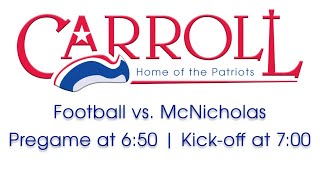 Football vs McNicholas September 11 2020 [upl. by Geilich373]