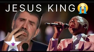 Golden BuzzerSimon Cowell cries After a powerful Worship Song from an African Boy [upl. by Yenhoj740]