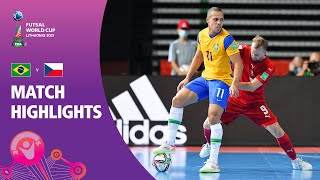 Brazil v Czech Republic  FIFA Futsal World Cup 2021  Match Highlights [upl. by Carline357]