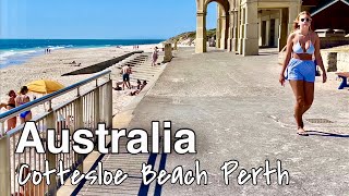 Cottesloe Beach Perth Australia 🇦🇺  Perth Western Australia walking Tour [upl. by Mac]