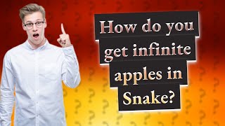 How do you get infinite apples in Snake [upl. by Ehtylb102]