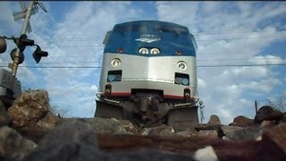 Amtrak Train Runs Over My Camera Twice In Both Directions [upl. by Huberto700]