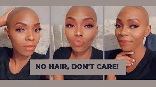 I WENT BALD Watch Me Shave My Entire Head  Bald Black Woman  Malawian Youtuber [upl. by Laurence]