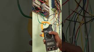 AC ampere checking  How to use Clamp meter clampmeter ampere shorts [upl. by Aidnama]