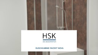 Duschkabine von HSK  Serie Favorit Nova [upl. by Nnhoj468]