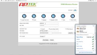 Hướng Dẫn Cài Đặt Aptek WIFI N302 ROUTER 2018 [upl. by Cordelie]