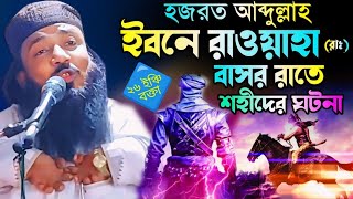 হজরত আব্দুল্লাহ ইবনে রাওয়াহারাঃ বাসর রাতে শহীদের ঘটনা২৬quotবক্তা মাওলানা মনিরুদ্দিন সাহেব ওয়াজ [upl. by Nidnerb]