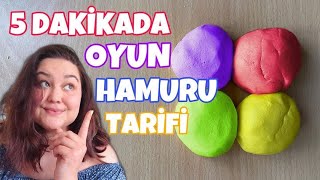 OYUN HAMURU TARİFİ  4 Malzemeyle 5 Dakikada Ekonomik ve Doğal Oyun Hamuru  reyforchildren [upl. by Nyleuqcaj]