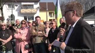 Demonstration gegen den NPD Landesparteitag in Altenstadt Reden 1 [upl. by Rocray]