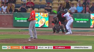 Quincy Latimores RBI single puts the Giants in front [upl. by Ehtyaf992]