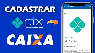 Como cadastrar PIX na Caixa  Enviar e receber transferências via Pix [upl. by Akilak]