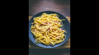 REAL SPAGHETTI CARBONARA Arditos kitchen [upl. by Ettennat593]