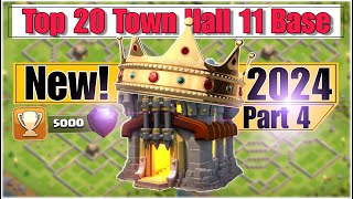 Th11 Most Powerful Top 20 Bases 2024  Best Th11 base  Th11 Base  TH11 War Base  Top 20 Th11 Base [upl. by Tjaden]