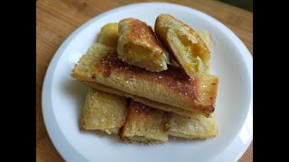 Banana Bread Toast without egg and Milk [upl. by Ericha502]