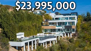 Touring a 23995000 Hillside Mansion with Views of Los Angeles [upl. by Silado]