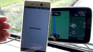 TomTom GO 62005200 My Drive app how to connect with your phone [upl. by Vigor]