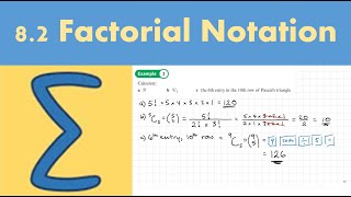 82 Factorial notation PURE 1 Chapter 8 The binomial expansion [upl. by Caritta117]