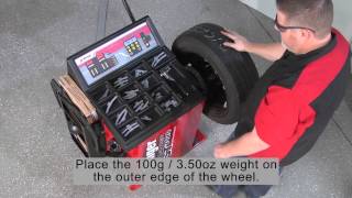 BendPak Ranger DST2420 Wheel Balancer  Self Calibration Procedure [upl. by Linzer]