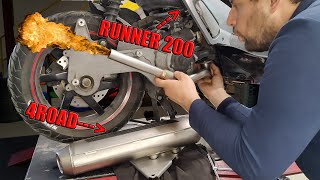 TUTORIAL Montaggio Leovince 4road su Gilera Runner VXR 200 [upl. by Anaidni]