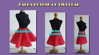 FORMULA PARA TRAZAR FALDA ROTONDA PLATO O CIRCULAR [upl. by Rust131]