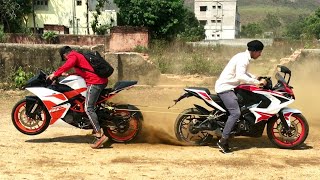 KTM RC200 VS PULSAR RS200 TOCHAN TEST  TUG OF WARS [upl. by Anyl]