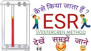 ईएसआर परीक्षण  ESR Test in hindi  Westergren method [upl. by Kessia]