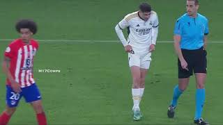 Federico Valverde vs Atletico Madrid  100124  Spanish Super Cup SemiFinal [upl. by Fanchie807]