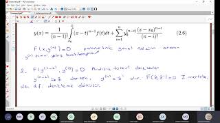 2Yüksek Mertebeden Lineer Olmayan Diferansiyel Denklemler 2 [upl. by Oira378]